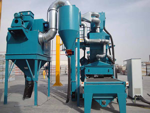 網(wǎng)帶式拋丸機(jī)，拋丸除銹清理機(jī)